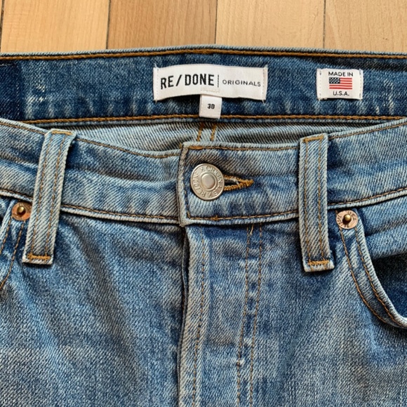 RE/DONE Originals High-Rise Straight Leg Jeans 30 - Picture 4 of 6